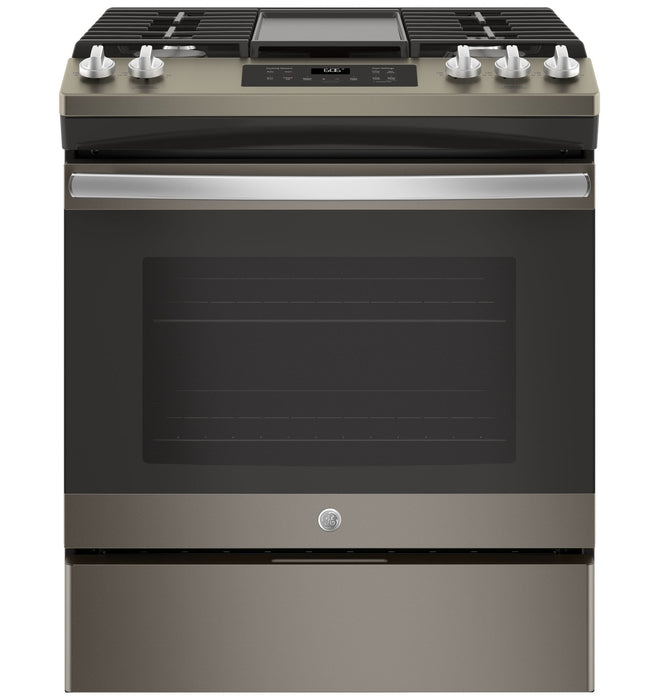 GE 5.4 Cu. Ft. Slide-In Steam Clean Gas Range – JCGSS66SELSS