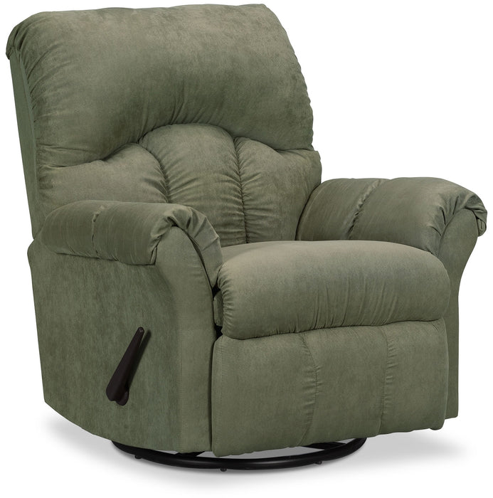Recliner 6734 Microsuede Swivel Glider Chair - Fern
