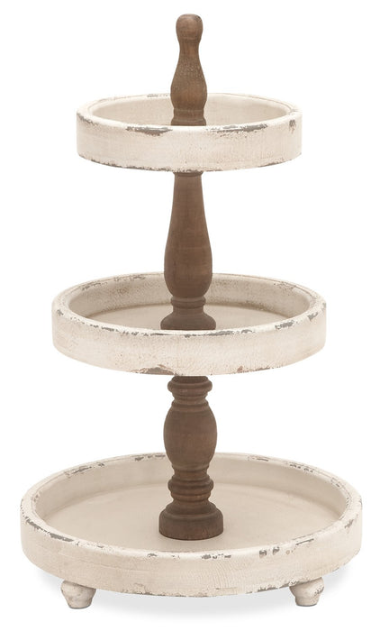 Wood Three Tier Tray – 15\" x 25\"