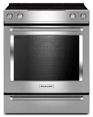 KitchenAid 6.4 Cu. Ft. Slide-In Electric Convection Range - YKSEG700ESS|Cuisinière électrique encastrée KitchenAid de 6,4 pi³ à convection - YKSEG700ESS|YKSEG70S