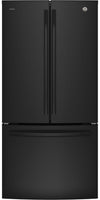 Profile 33\" 24.5 Cu. Ft. French-Door Refrigerator - Black - PNE25NGLKBB