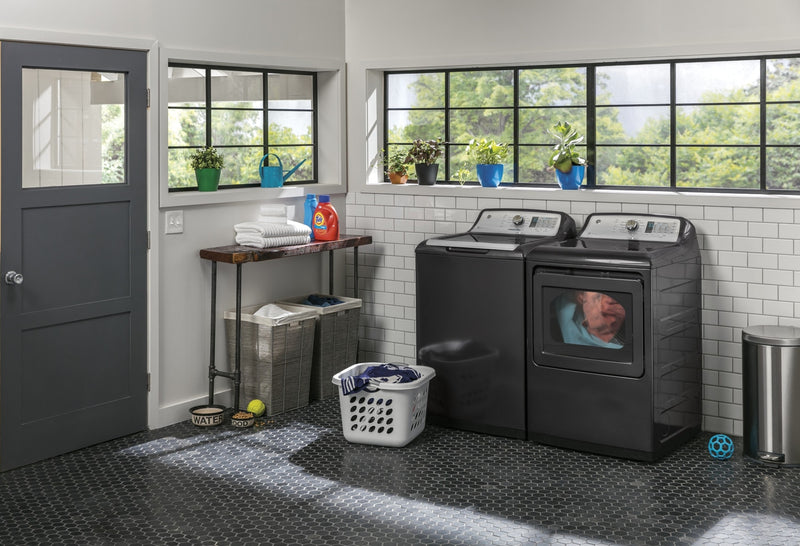 GE 7.4 Cu. Ft. Aluminized Alloy Drum Electric Dryer with HE Sensor Dry – GTD75ECMLDG