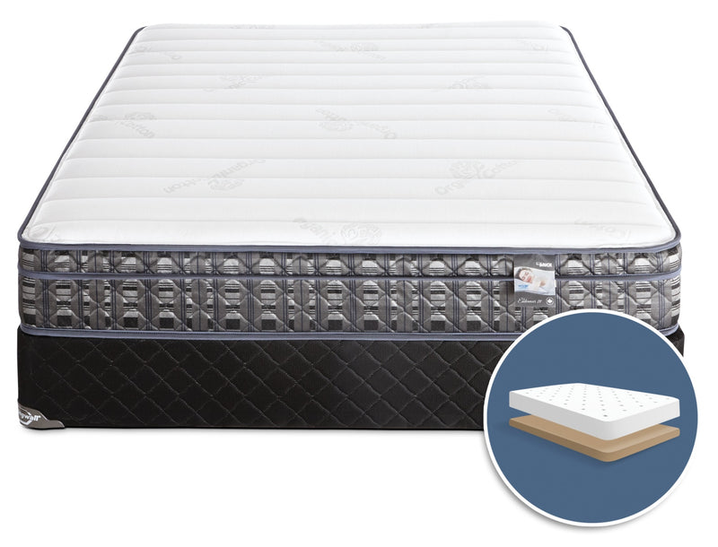 Springwall Endeavour 4 Euro-Top Firm Low-Profile Full Mattress Set