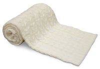 Cable Knit Throw - Ivory