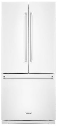 KitchenAid 19.7 Cu. Ft. French Door Refrigerator with Interior Water Dispenser - KRFF300EWH