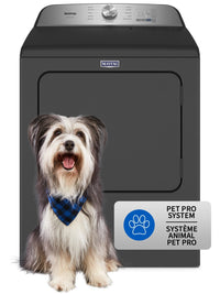 Maytag 7 Cu. Ft. Pet Pro Electric Dryer - Black Shadow - YMED6500MBK 