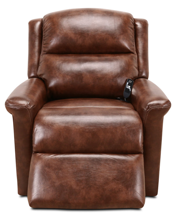 486 Leather-Look Fabric 3-Position Power Lift Chair – Mocha
