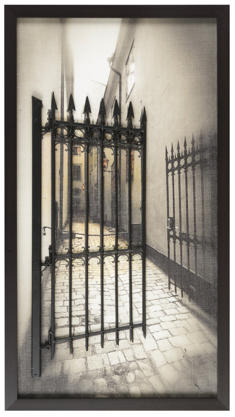 Art and Metal Fence -18" x 32"