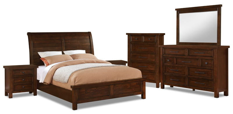 Sonoma 8-Piece King Bedroom Package – Burnished Mango
