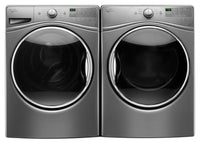 Whirlpool 5.2 Cu. Ft. Front-Load Washer and 7.4 Cu. Ft. Gas Steam Dryer – Stainless Steel
