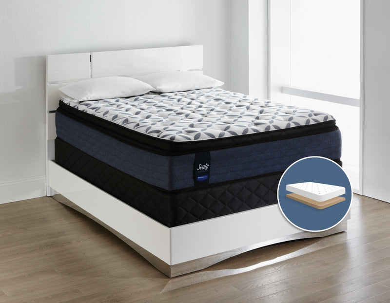 Sealy Posturepedic Kingsmill Pillow-Top Plush Low-Profile King Mattress Set