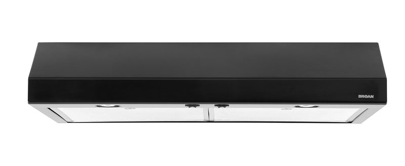 Broan 30" 250 CFM Under-Cabinet Range Hood – Black - Range Hood in Black
