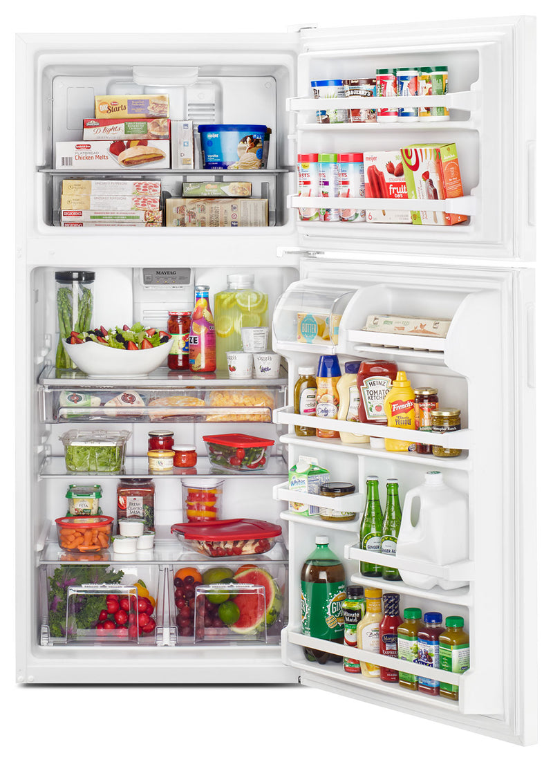 Maytag 18 Cu. Ft. Top-Freezer Refrigerator – MRT118FFFH | The Brick