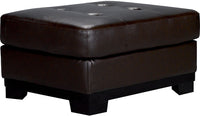 Oakdale Leather Ottoman