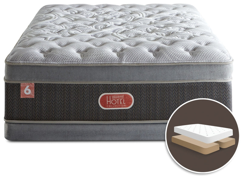 Beautyrest® Hotel Diamond 6 Plush Ultra Euro-Top Split Queen Mattress Set