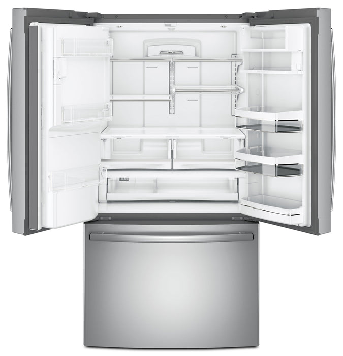 GE 27.7 Cu. Ft. French-Door Refrigerator with Keurig® Brewing System – PFE28PSKSS