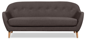 Calla Linen-Look Fabric Sofa - Dark Grey|Sofa Calla en tissu d'apparence lin - gris foncé|CALLDGSF