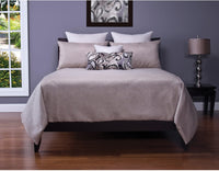 Silk Route Lotus 7 Piece Queen Duvet Cover Set