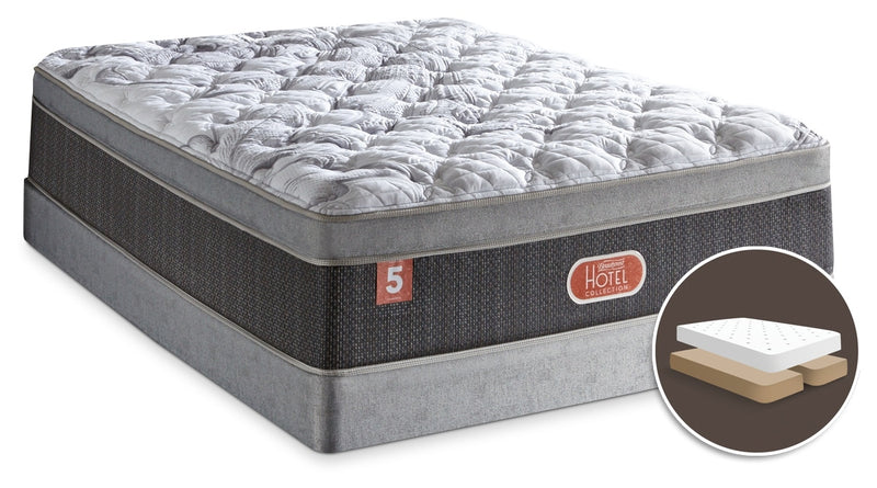 Beautyrest® Hotel Diamond 5 Plush Euro-Top Split Queen Mattress Set